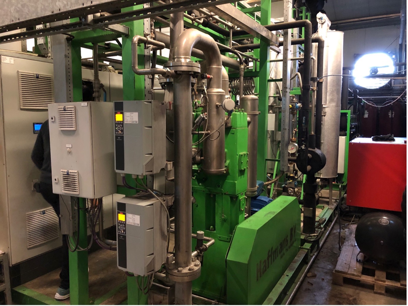 Springhill’s Pentair CO2 separation/biomethane upgrading system. Image credit: SCCS
